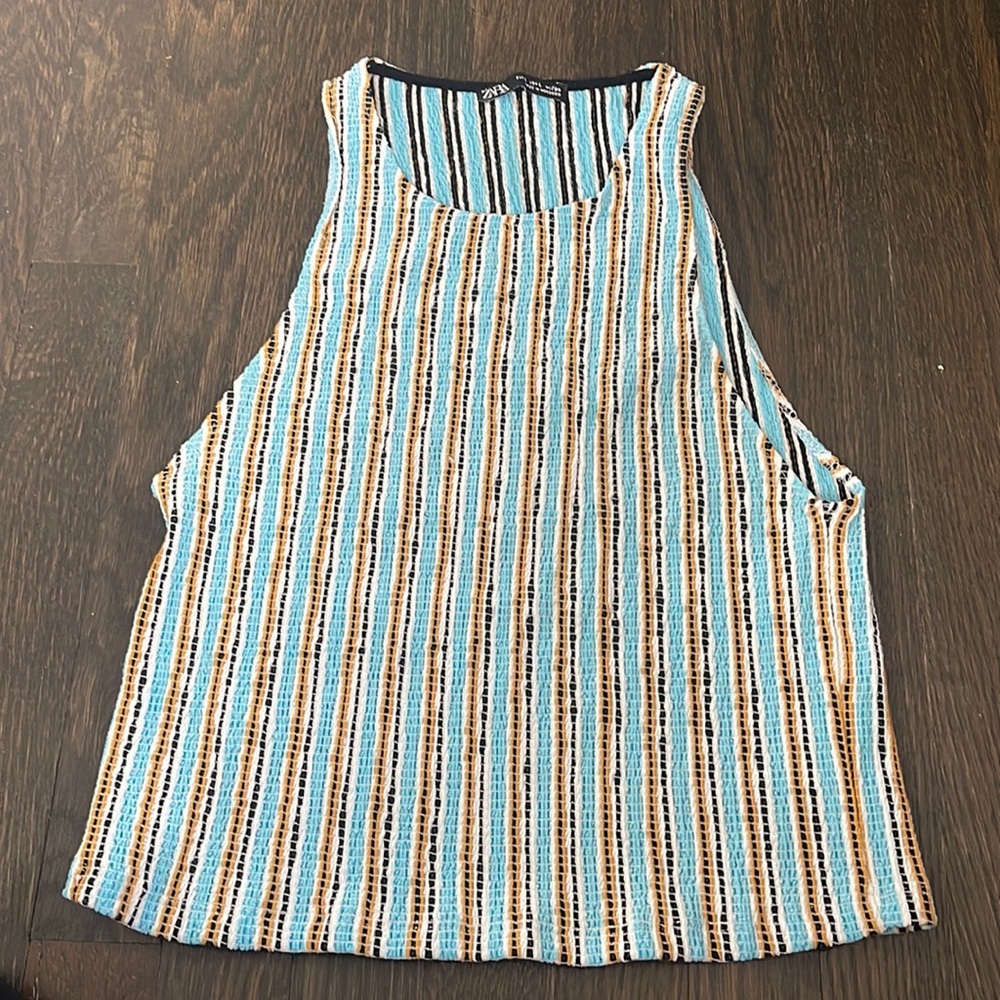 Zara blue halter top